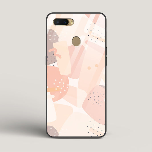 Abstract Shapes - Oppo A7 Glass Gripper Case