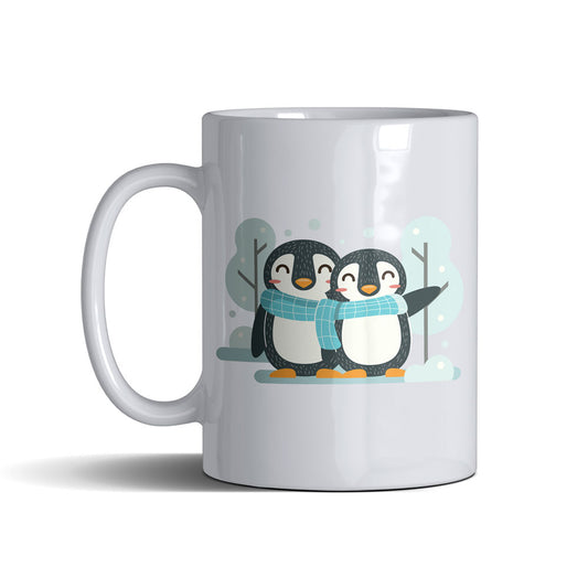 Penguin Couple  - White Mug