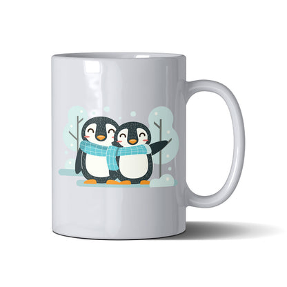 Penguin Couple  - White Mug