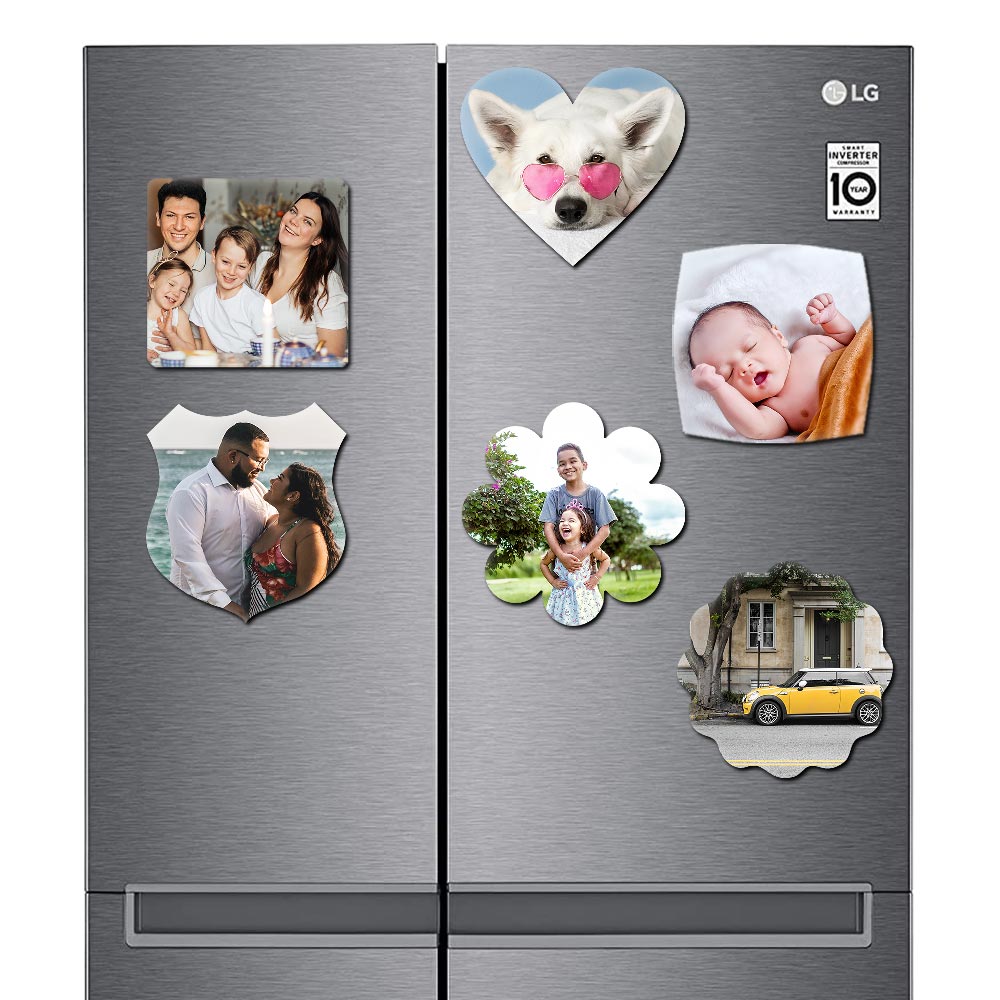 Personalized Fridge Magnets - 6 Shapes