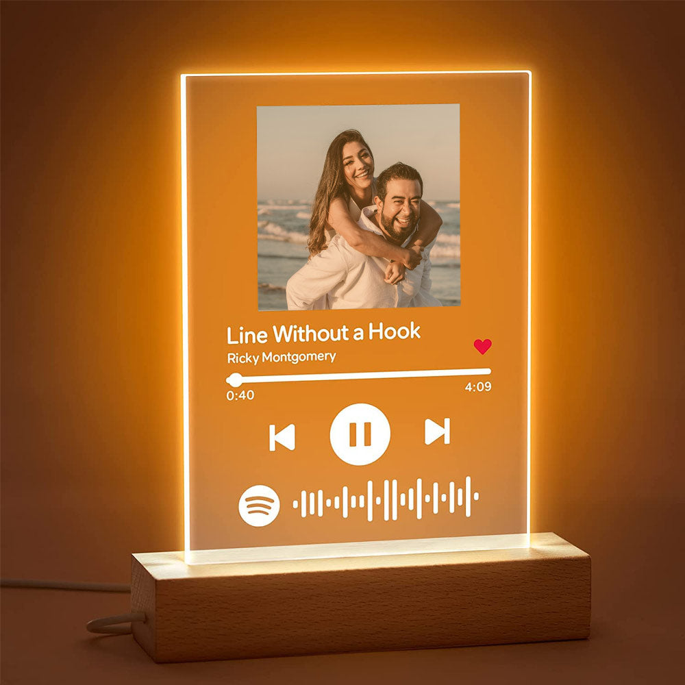 Personalized Spotify Photo Plaque with LED Light