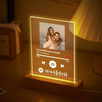 Personalized Spotify Photo Plaque with LED Light