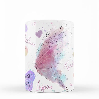 Inspiring Butterfly - White Mug