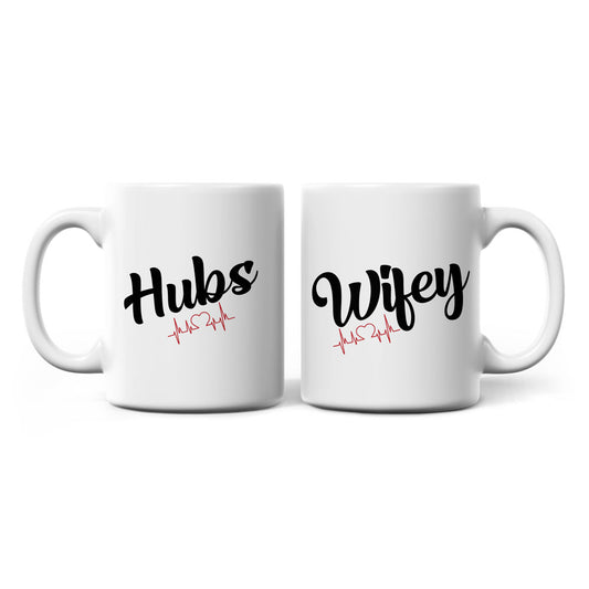 Hubs & Wifey - Couple Mug