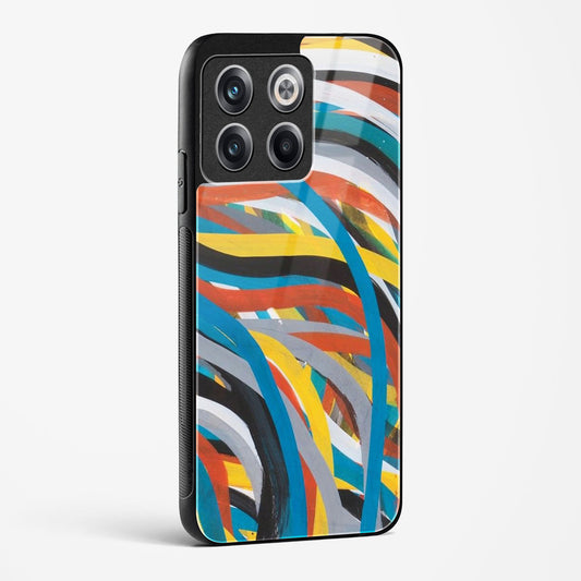 colorful stroke pattern OnePlus OnePlus 10T Glass Gripper Case