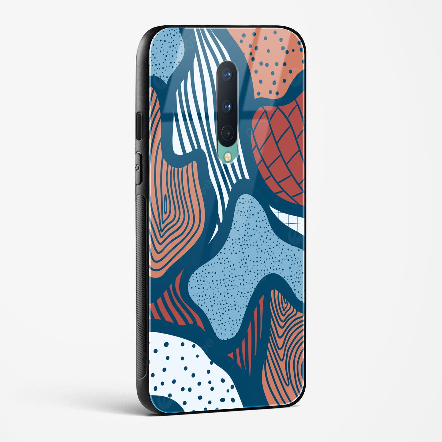 Doodle Waves OnePlus OnePlus 8 Glass Gripper Case