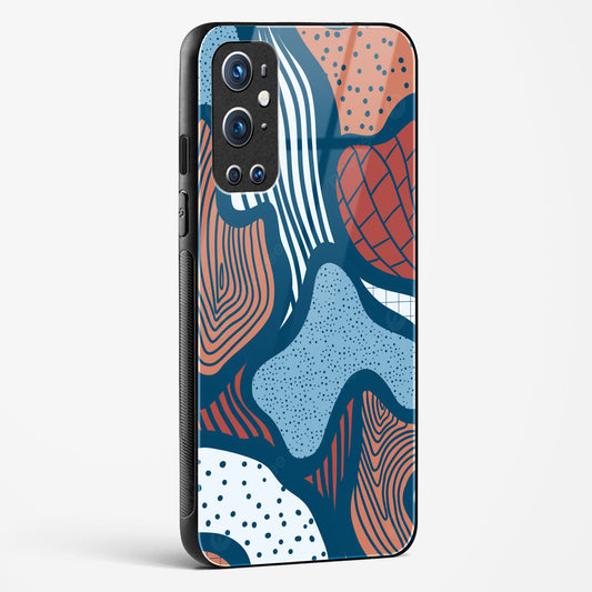 Doodle Waves OnePlus OnePlus 9 Pro Glass Gripper Case