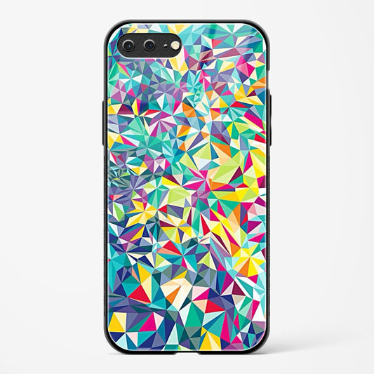 Colorful Geometric Abstract Apple iPhone 8 Plus Glass Gripper Case