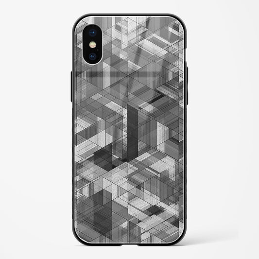 Black Diamond Grid Apple iPhone XS Glass Gripper Case