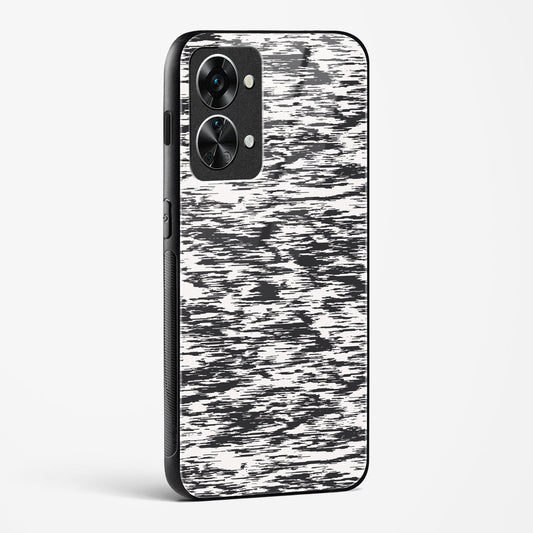 Black and White Glitch OnePlus OnePlus Nord 2T 5G Glass Gripper Case