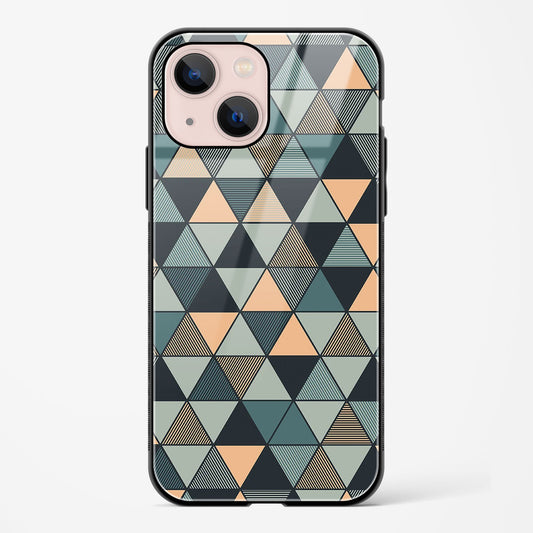 Triangle Mosaic Apple iPhone 14 Glass Gripper Case