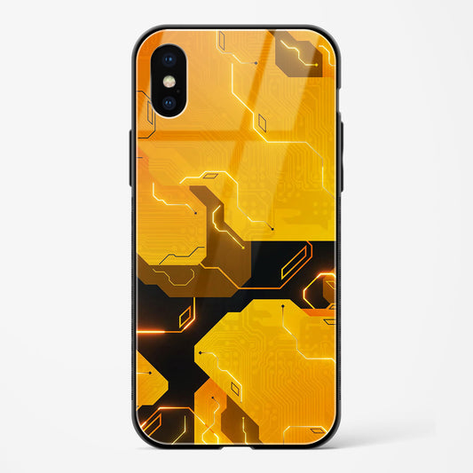 Solar Flare Apple iPhone XS Glass Gripper Case