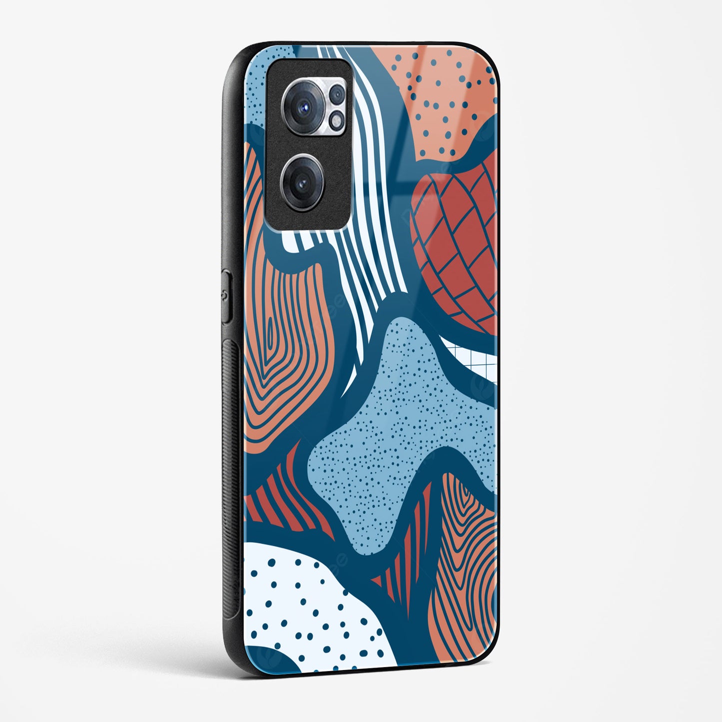 Doodle Waves OnePlus OnePlus Nord CE 2 5G Glass Gripper Case