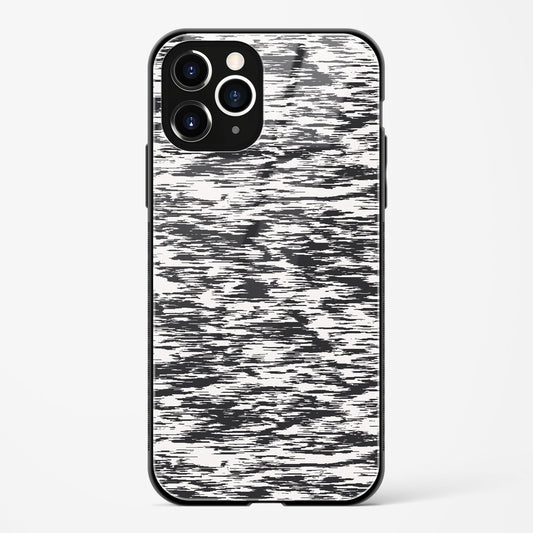 Black And White Glitch Apple iPhone 11 Pro Glass Gripper Case