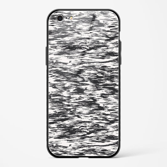 Black And White Glitch Apple iPhone 6 Glass Gripper Case