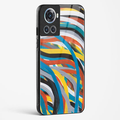 colorful stroke pattern OnePlus OnePlus 10R 5G Glass Gripper Case