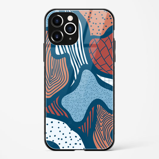 Doodle Waves Apple iPhone 11 Pro Glass Gripper Case