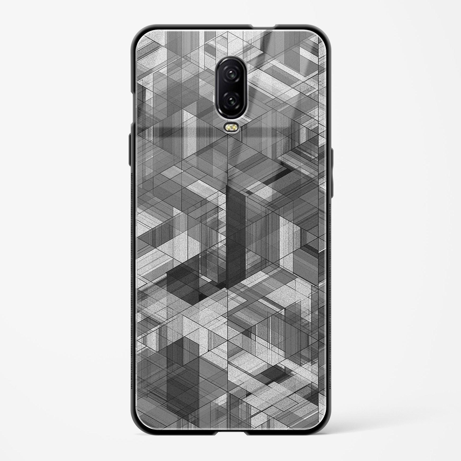 Black Diamond Grid OnePlus OnePlus 6T Glass Gripper Case