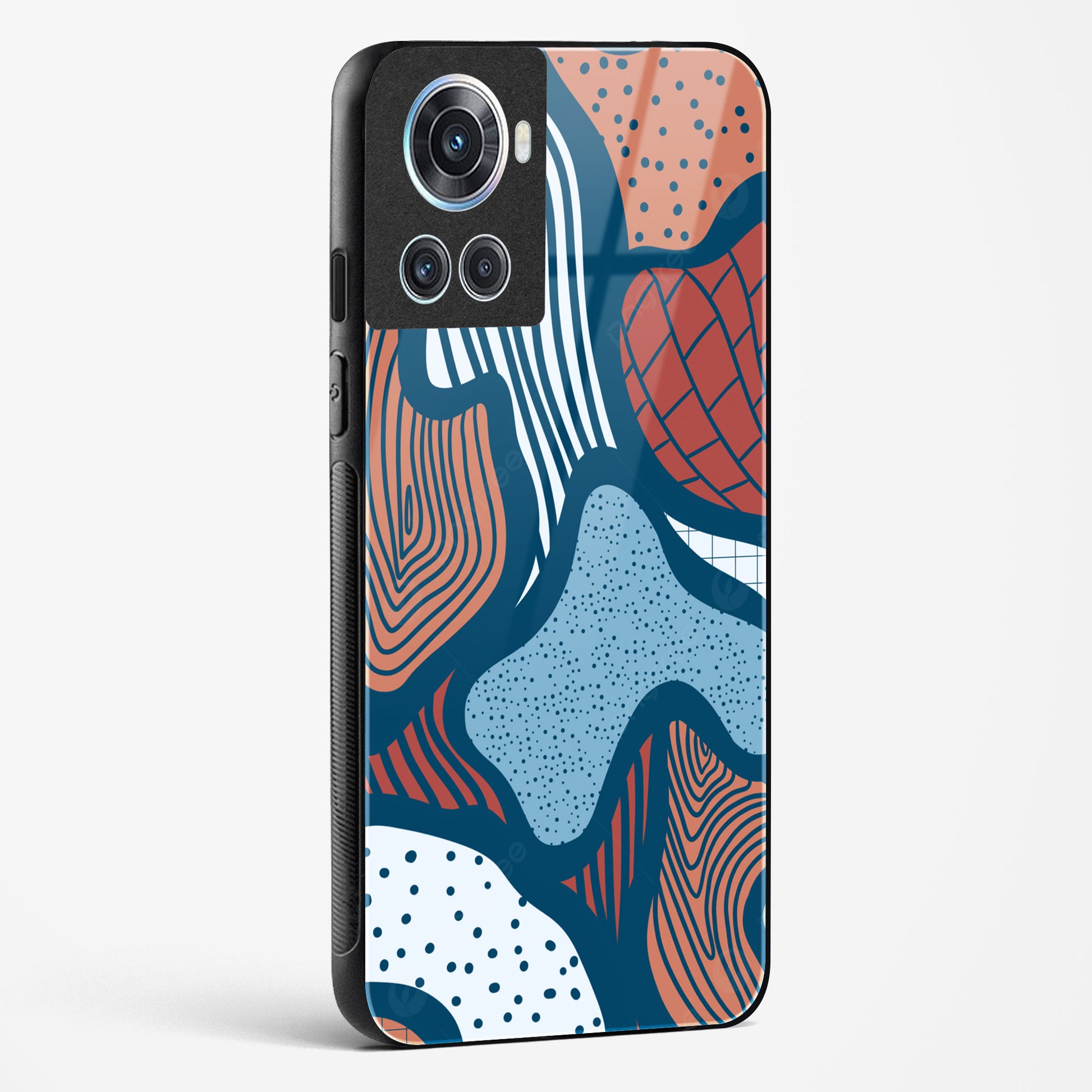 Doodle Waves OnePlus OnePlus 10R 5G Glass Gripper Case