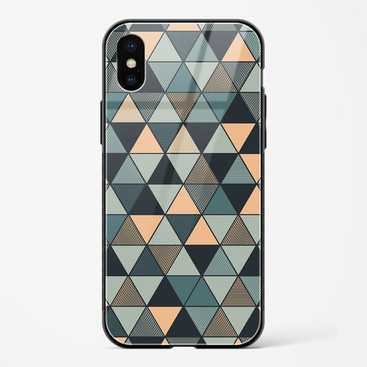 Triangle Mosaic Apple iPhone XS Glass Gripper Case