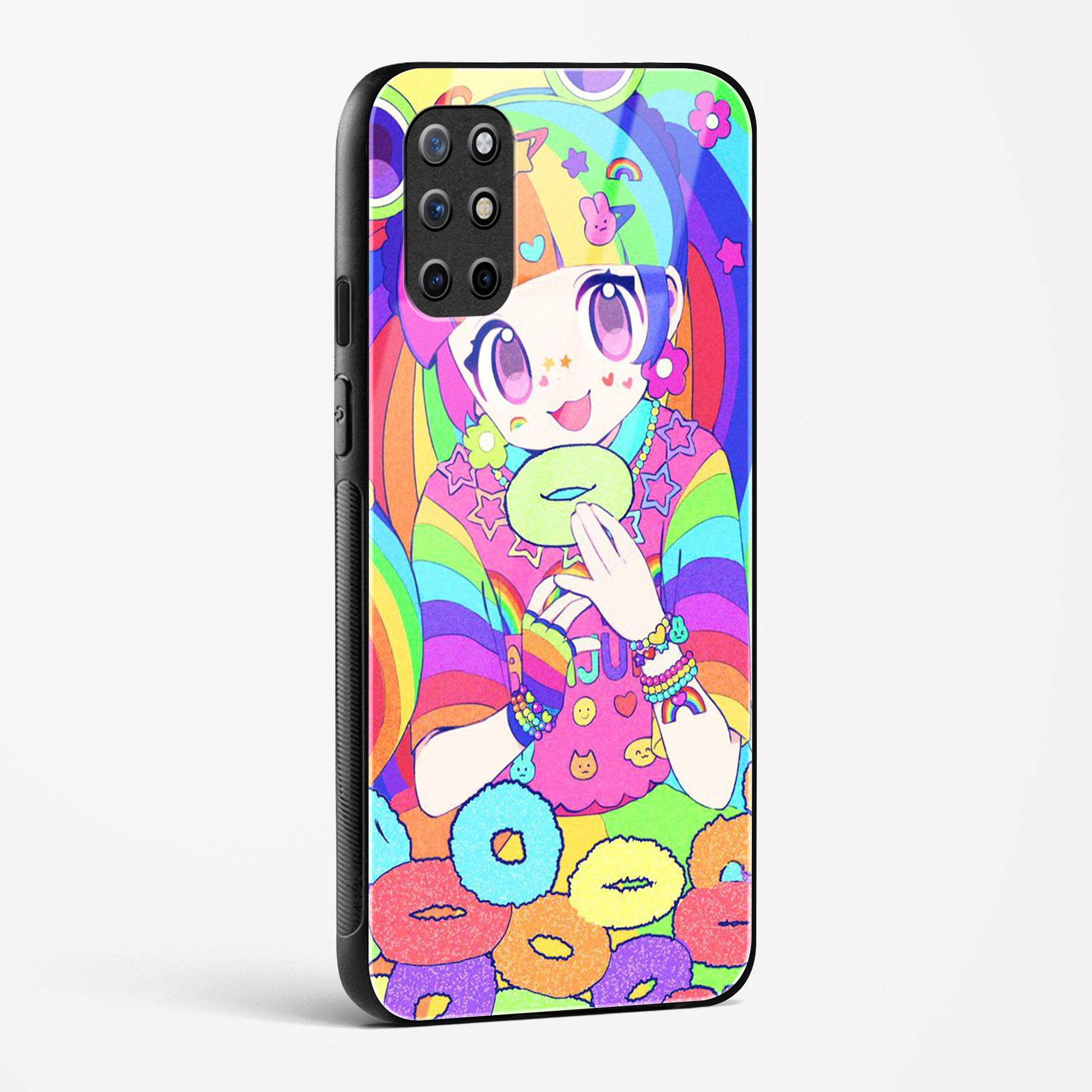 Kawaii Girl Art OnePlus OnePlus 8T Glass Gripper Case