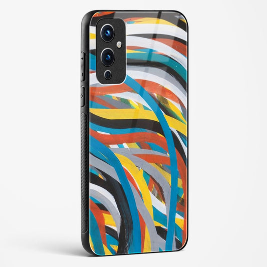 colorful stroke pattern OnePlus OnePlus 9 Glass Gripper Case