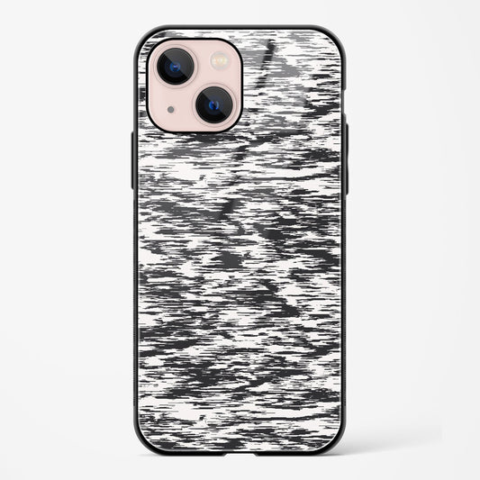 Black And White Glitch Apple iPhone 15 Plus Glass Gripper Case