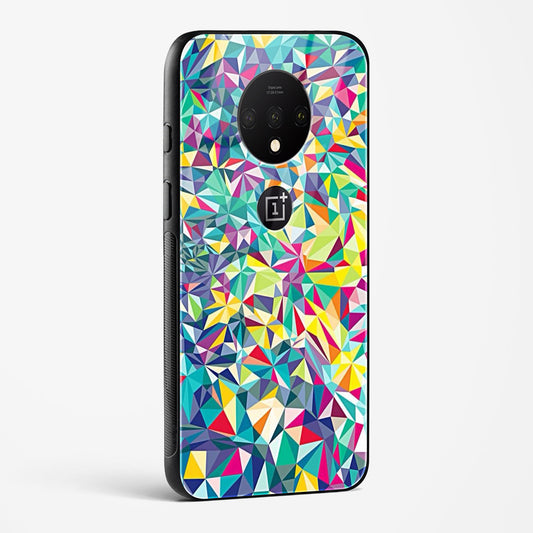 colorful geometric abstract OnePlus OnePlus 7T Glass Gripper Case