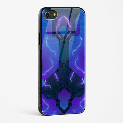 Electric Blueburst Apple iPhone 7 Glass Gripper Case