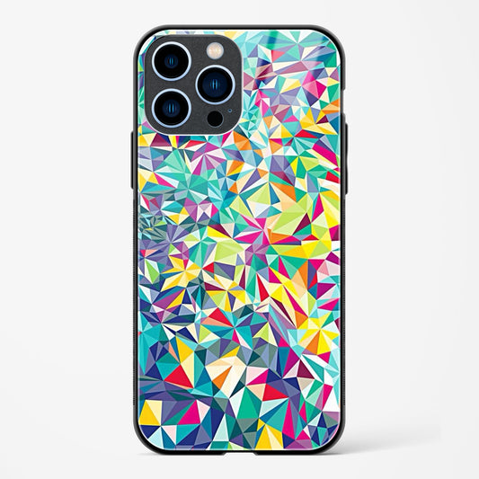 Colorful Geometric Abstract Apple iPhone 13 Pro Max Glass Gripper Case