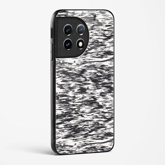 Black and White Glitch OnePlus OnePlus 11R 5G Glass Gripper Case