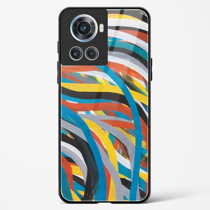 colorful stroke pattern OnePlus OnePlus 10R 5G Glass Gripper Case