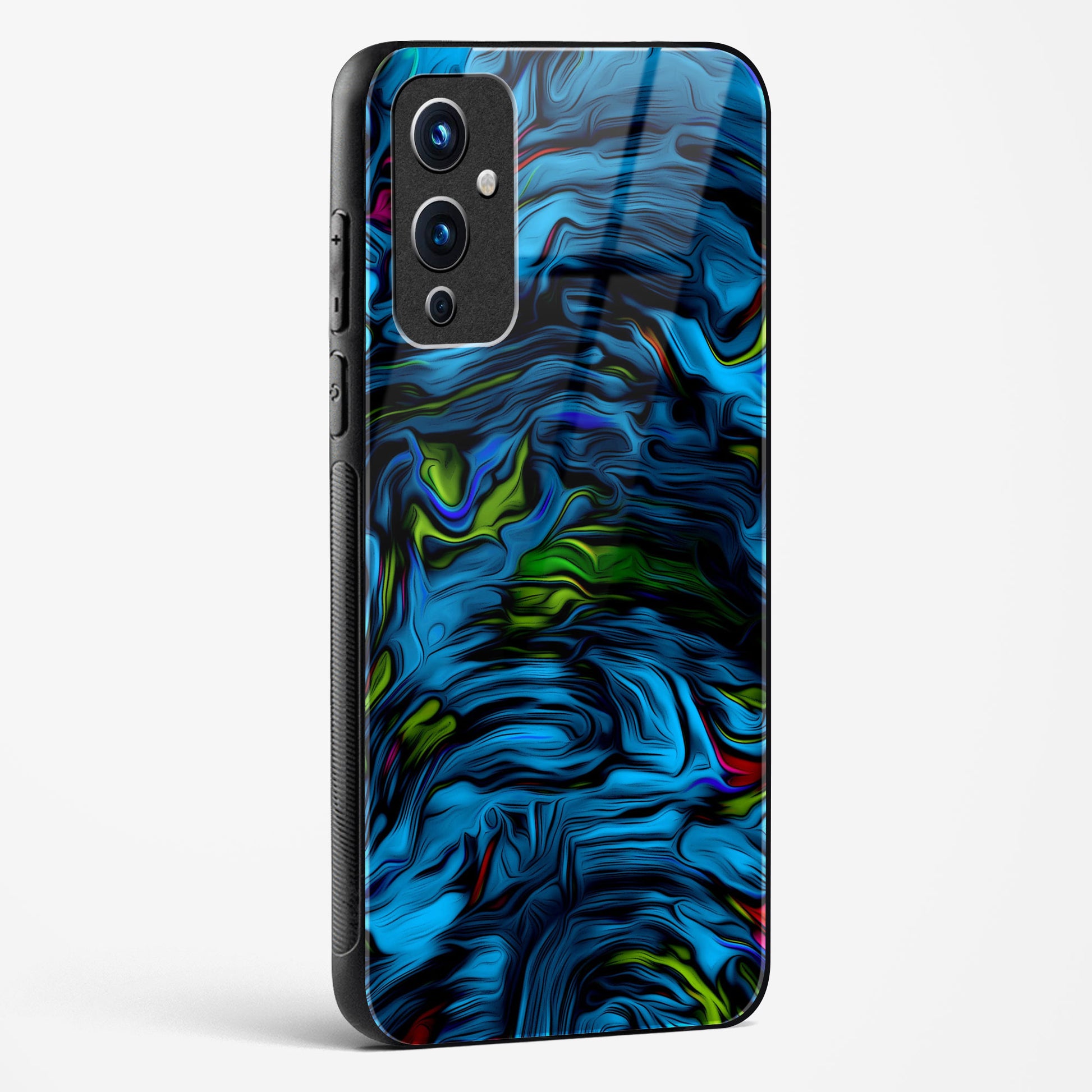 Aquatic Blue OnePlus OnePlus 9 Glass Gripper Case