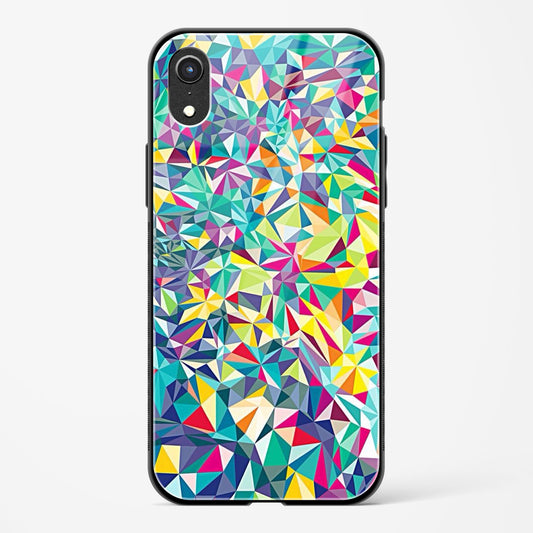 Colorful Geometric Abstract Apple iPhone XR Glass Gripper Case