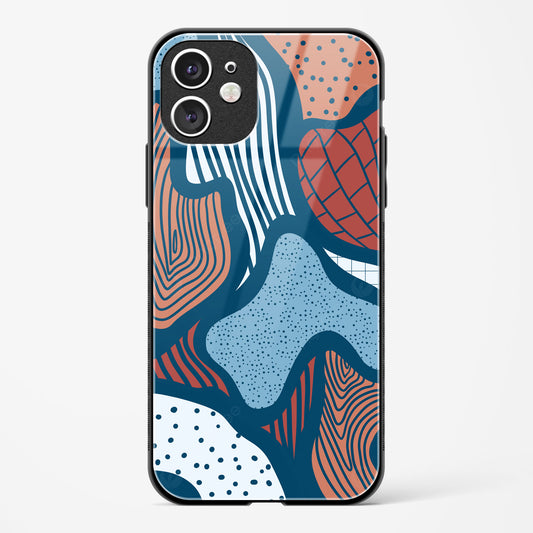 Doodle Waves Apple iPhone 11 Glass Gripper Case