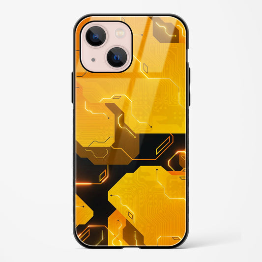 Solar Flare Apple iPhone 15 Plus Glass Gripper Case