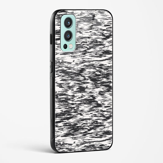 Black and White Glitch OnePlus OnePlus Nord 2 Glass Gripper Case