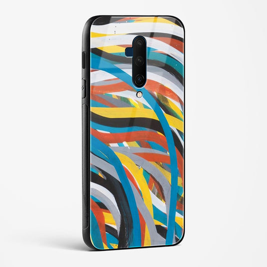 colorful stroke pattern OnePlus OnePlus 7 Pro Glass Gripper Case