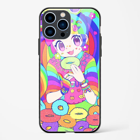 Kawaii Girl Art Apple iPhone 13 Pro Max Glass Gripper Case