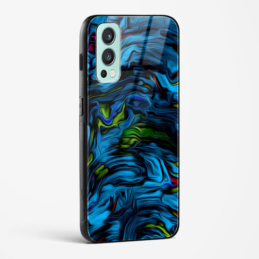 Aquatic Blue OnePlus OnePlus Nord 2 Glass Gripper Case