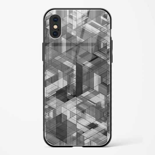 Black Diamond Grid Apple iPhone X Glass Gripper Case