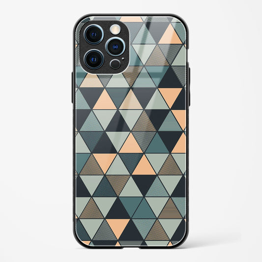 Triangle Mosaic Apple iPhone 12 Pro Max Glass Gripper Case