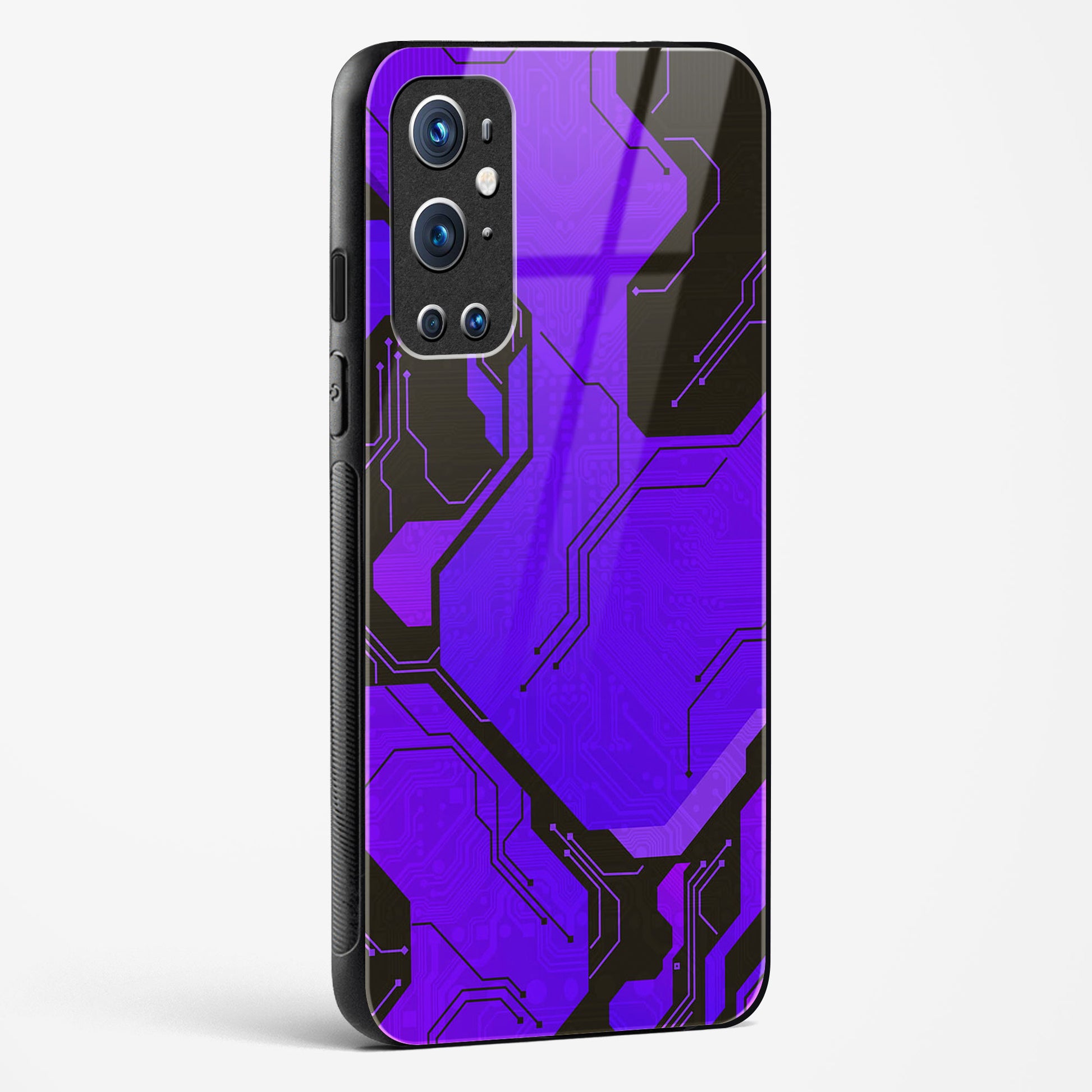 Purple Pulse OnePlus OnePlus 9 Pro Glass Gripper Case