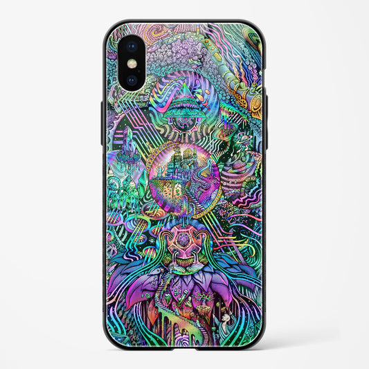 Trippy Galaxy  Apple iPhone XS Glass Gripper Case