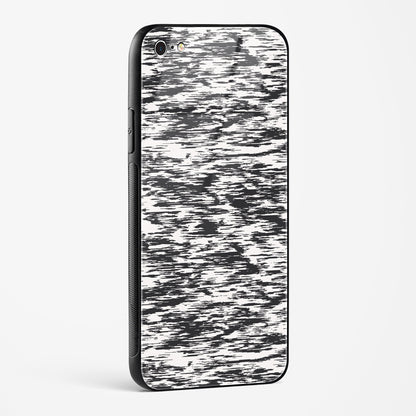 Black And White Glitch Apple iPhone 6 Plus Glass Gripper Case