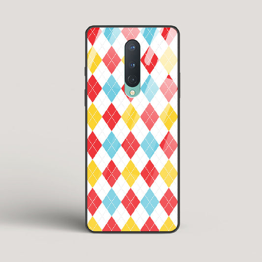 Argyle Checks - OnePlus 8 Glass Case