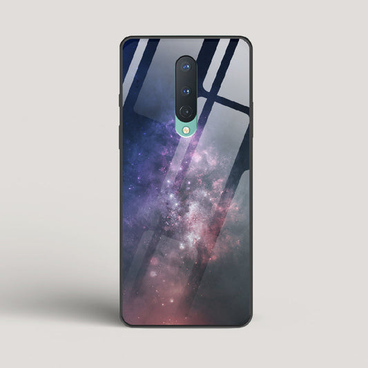 Black And Blue Nebula - OnePlus 8 Glass Case