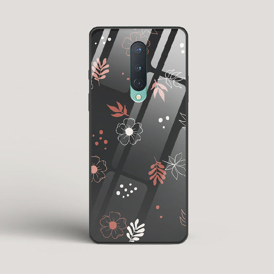 Boho Floral Midnight - OnePlus 8 Glass Case