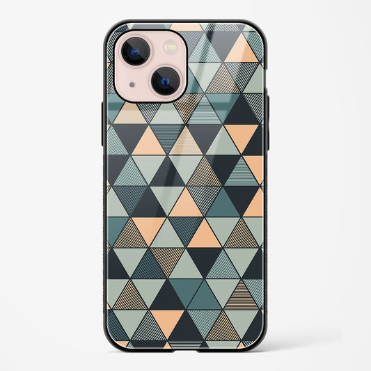 Triangle Mosaic Apple iPhone 15 Plus Glass Gripper Case