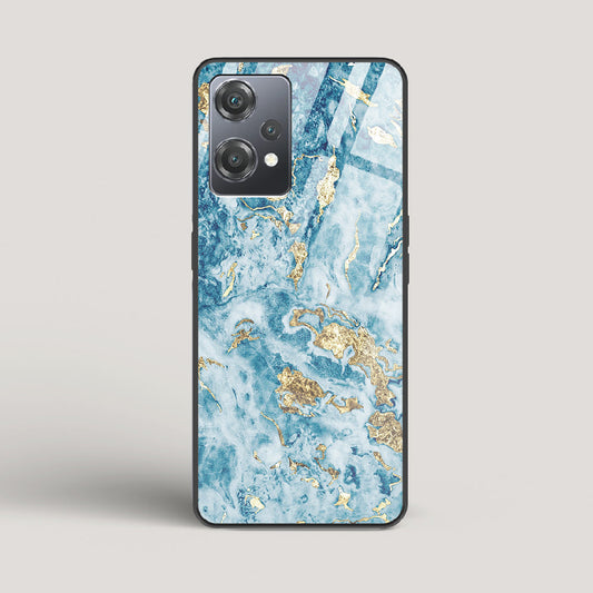 Blue & Gold Marble - OnePlus Nord CE 2 Lite 5G Glass Case